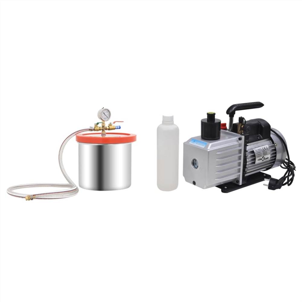 Vacuum Chamber with 2-stage Pump 7.4 L Vacuum Chamber With 2-stage Pump 7.4 L -Room Vacuum Chamber with 2 stage Pump 7 4 L 512539 0