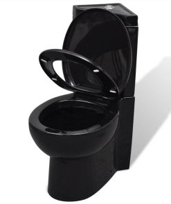 WC Ceramic Toilet Bathroom Corner Toilet Black -Room WC Ceramic Toilet Bathroom Corner Toilet Black 449882 2
