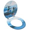 WC Toilet Seat With Lid MDF Penguin Design -Room WC Toilet Seat with Lid MDF Penguin Design 468714 0