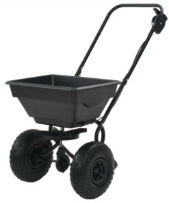 Walk Behind Salt Spreader PVC And Steel 92x46x70 Cm 15 L