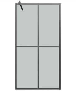 Walk-in Shower Screen 100x195cm Dark Tempered Glass 4 Walk-in Shower Screen 100x195cm Dark Tempered Glass -Room Walk in Shower Screen 100x195cm Dark Tempered Glass 513305 2