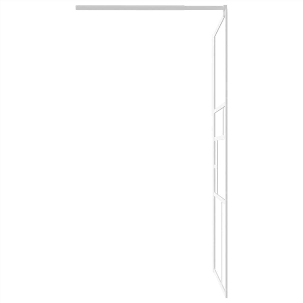 Walk-in Shower Wall 100x195 cm ESG Glass White Walk-in Shower Wall 100x195 Cm ESG Glass White -Room Walk in Shower Wall 100x195 cm ESG Glass White 513349 4