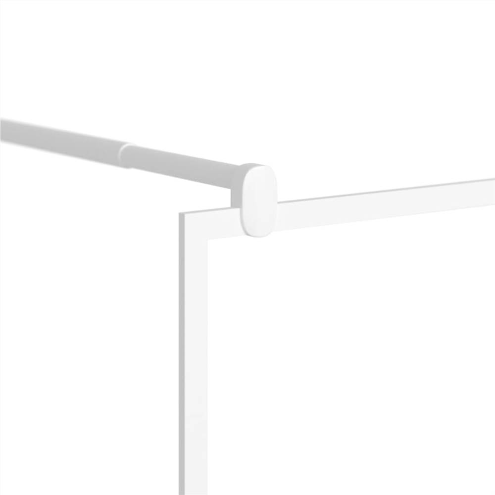 Walk-in Shower Wall 100x195 cm ESG Glass White Walk-in Shower Wall 100x195 Cm ESG Glass White -Room Walk in Shower Wall 100x195 cm ESG Glass White 513349 5