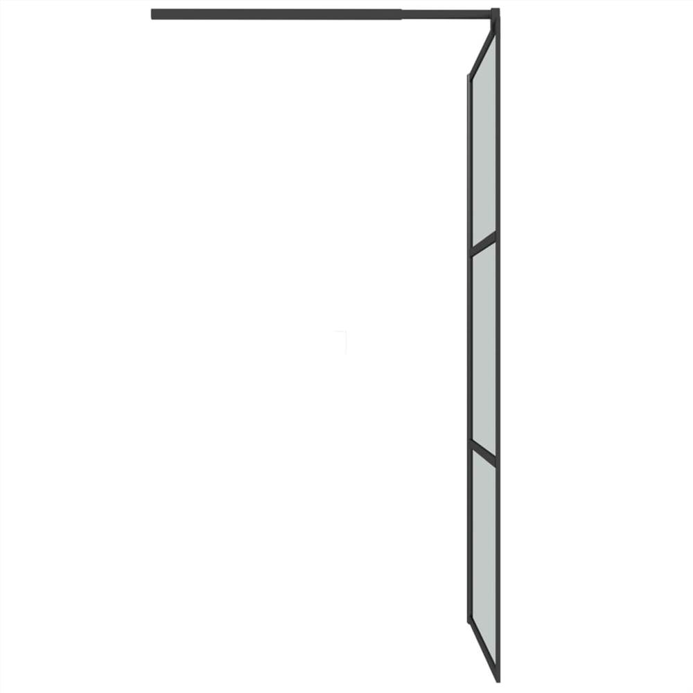 Walk-in Shower Wall 115x195cm Dark ESG Glass Black Walk-in Shower Wall 115x195cm Dark ESG Glass Black -Room Walk in Shower Wall 115x195cm Dark ESG Glass Black 514106 4