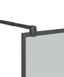 Walk-in Shower Wall 115x195cm Dark ESG Glass Black 7 Walk-in Shower Wall 115x195cm Dark ESG Glass Black -Room Walk in Shower Wall 115x195cm Dark ESG Glass Black 514106 5