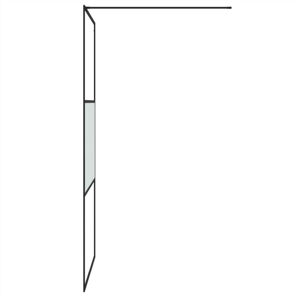Walk-in Shower Wall Black 100x195 cm Half Frosted ESG Glass Walk-in Shower Wall Black 100x195 Cm Half Frosted ESG Glass -Room Walk in Shower Wall Black 100x195 cm Half Frosted ESG Glass 517697 3