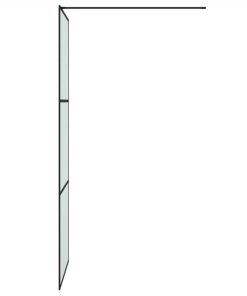 Walk-in Shower Wall Black 80x195 Cm Frosted ESG Glass 5 Walk-in Shower Wall Black 80x195 Cm Frosted ESG Glass -Room Walk in Shower Wall Black 80x195 cm Frosted ESG Glass 517687 3