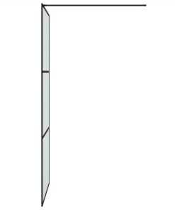 Walk-in Shower Wall Black 90x195 Cm Frosted ESG Glass 5 Walk-in Shower Wall Black 90x195 Cm Frosted ESG Glass -Room Walk in Shower Wall Black 90x195 cm Frosted ESG Glass 517700 3