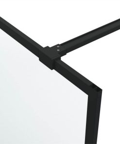 Walk-in Shower Wall Black 90x195 Cm Frosted ESG Glass 7 Walk-in Shower Wall Black 90x195 Cm Frosted ESG Glass -Room Walk in Shower Wall Black 90x195 cm Frosted ESG Glass 517700 5