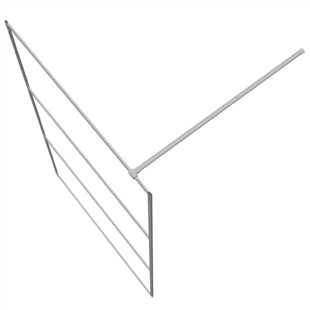 Walk-in Shower Wall Silver 115x195 cm Clear ESG Glass Walk-in Shower Wall Silver 115x195 Cm Clear ESG Glass -Room Walk in Shower Wall Silver 115x195 cm Clear ESG Glass 517692 4