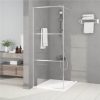 Walk-in Shower Wall Silver 80x195 Cm Clear ESG Glass 2 Walk-in Shower Wall Silver 80x195 Cm Clear ESG Glass -Room Walk in Shower Wall Silver 80x195 cm Clear ESG Glass 517696 0