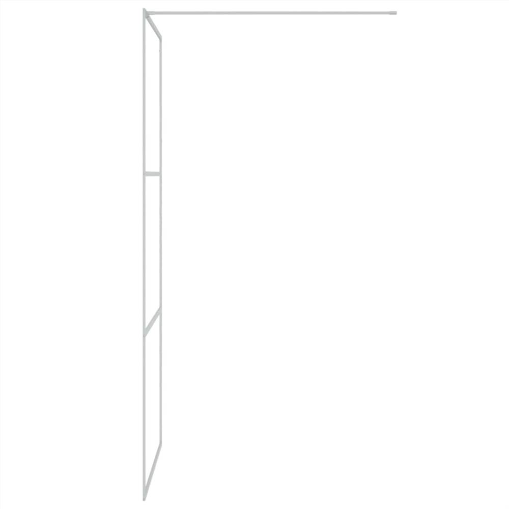 Walk-in Shower Wall Silver 90x195 cm Clear ESG Glass Walk-in Shower Wall Silver 90x195 Cm Clear ESG Glass -Room Walk in Shower Wall Silver 90x195 cm Clear ESG Glass 517688 3