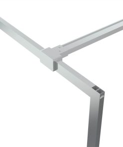 Walk-in Shower Wall Silver 90x195 Cm Clear ESG Glass 7 Walk-in Shower Wall Silver 90x195 Cm Clear ESG Glass -Room Walk in Shower Wall Silver 90x195 cm Clear ESG Glass 517688 5