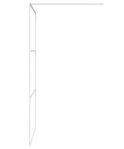 Walk-in Shower Wall White 115x195 Cm Clear ESG Glass -Room Walk in Shower Wall White 115x195 cm Clear ESG Glass 517691 3