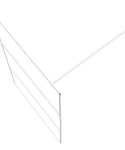 Walk-in Shower Wall White 115x195 Cm Clear ESG Glass -Room Walk in Shower Wall White 115x195 cm Clear ESG Glass 517691 4