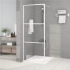 Walk-in Shower Wall White 80x195 Cm Clear ESG Glass 1 Walk-in Shower Wall White 80x195 Cm Clear ESG Glass -Room Walk in Shower Wall White 80x195 cm Clear ESG Glass 517694 0