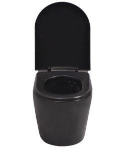 Wall Hung Toilet Ceramic Black -Room Wall Hung Toilet Ceramic Black 437498 4
