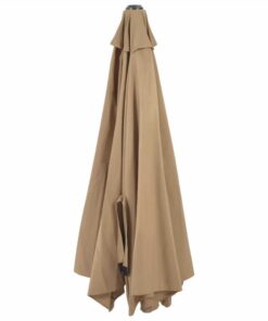 Wall-Mounted Parasol With Metal Pole 300 Cm Taupe -Room Wall Mounted Parasol with Metal Pole 300 cm Taupe 468674 5