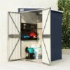 Wall-mounted Garden Shed Anthracite 118x100x178 Cm Steel -Room Wall mounted Garden Shed Anthracite 118x100x178 cm Steel 516029 0
