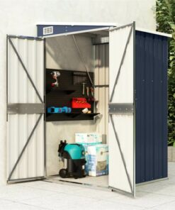 Wall-mounted Garden Shed Anthracite 118x100x178 Cm Steel