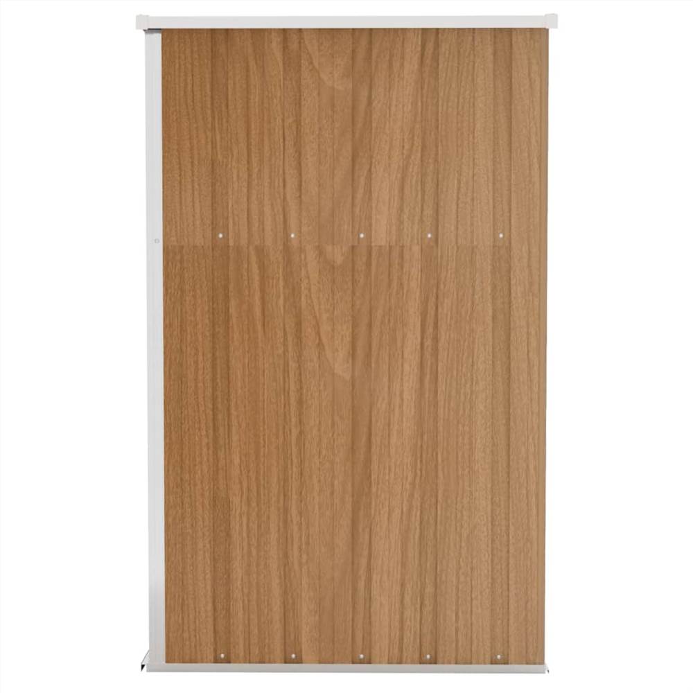 Wall-mounted Garden Shed Brown 118x100x178 cm Galvanised Steel Wall-mounted Garden Shed Brown 118x100x178 Cm Galvanised Steel -Room Wall mounted Garden Shed Brown 118x100x178 cm Galvanised Steel 516033 3