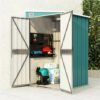 Wall-mounted Garden Shed Green 118x100x178 Cm Galvanised Steel -Room Wall mounted Garden Shed Green 118x100x178 cm Galvanised Steel 516030 0