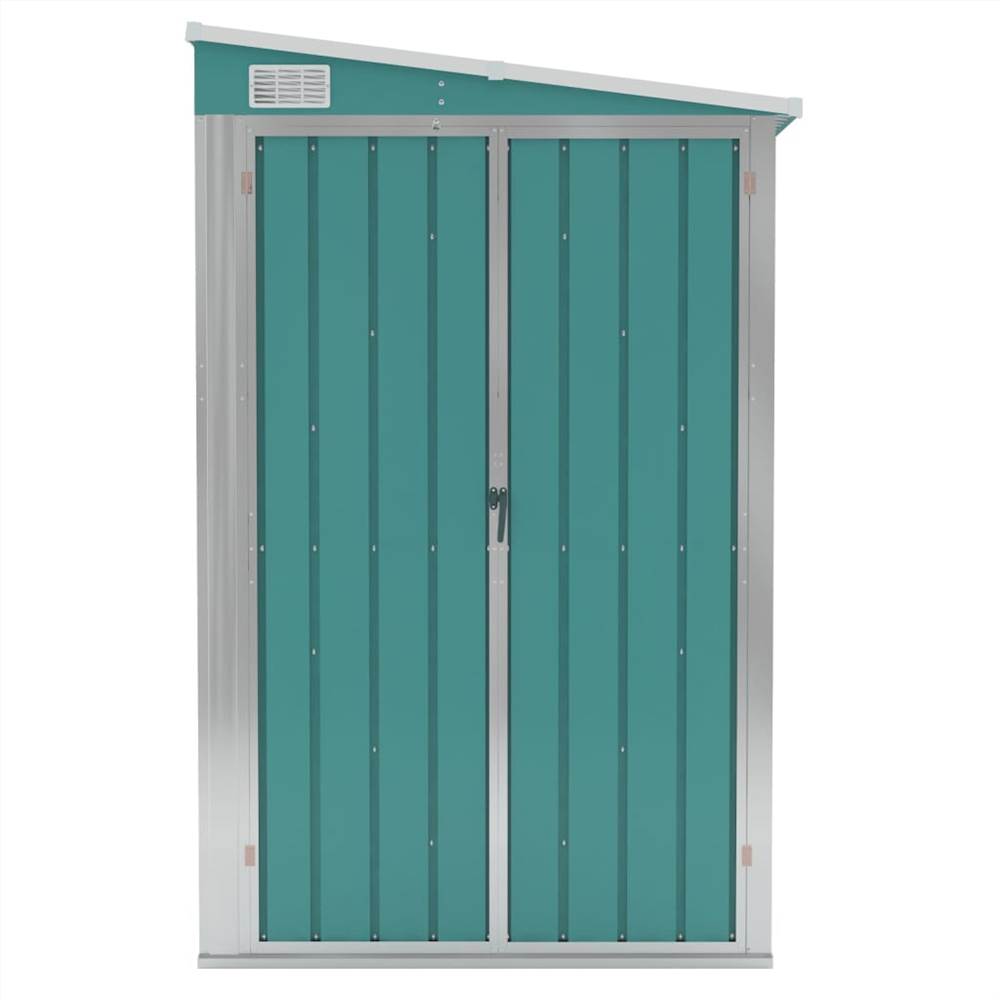 Wall-mounted Garden Shed Green 118x100x178 cm Galvanised Steel Wall-mounted Garden Shed Green 118x100x178 Cm Galvanised Steel -Room Wall mounted Garden Shed Green 118x100x178 cm Galvanised Steel 516030 2