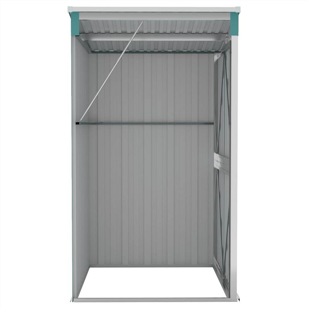 Wall-mounted Garden Shed Green 118x100x178 cm Galvanised Steel Wall-mounted Garden Shed Green 118x100x178 Cm Galvanised Steel -Room Wall mounted Garden Shed Green 118x100x178 cm Galvanised Steel 516030 5