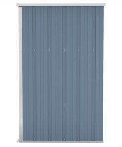 Wall-mounted Garden Shed Grey 118x100x178 Cm Galvanised Steel -Room Wall mounted Garden Shed Grey 118x100x178 cm Galvanised Steel 516034 3