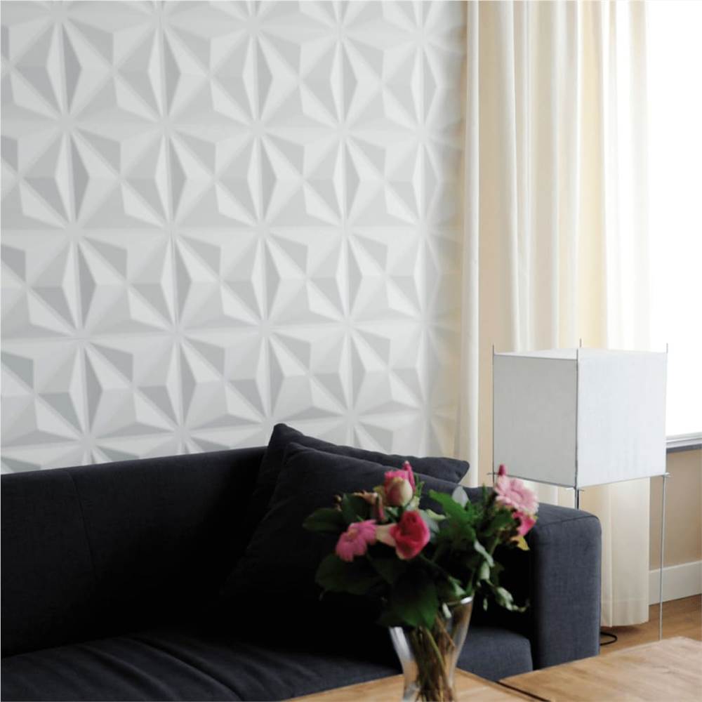 WallArt 3D Wall Panels Cullinans 12 pcs GA-WA17 WallArt 3D Wall Panels Cullinans 12 Pcs GA-WA17 -Room WallArt 3D Wall Panels Cullinans 12 pcs GA WA17 443442 1