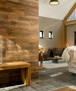 WallArt Wood Look Planks Barnwood Oak Umber Brown