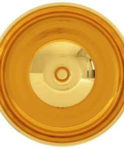 Wash Basin 32.5x14 Cm Ceramic Gold 6 Wash Basin 32.5x14 Cm Ceramic Gold -Room Wash Basin 32 5x14 cm Ceramic Gold 471027 4