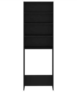 Washing Machine Cabinet Black 64x24x190 Cm 7 Washing Machine Cabinet Black 64x24x190 Cm -Room Washing Machine Cabinet Black 64x24x190 cm 486785 5