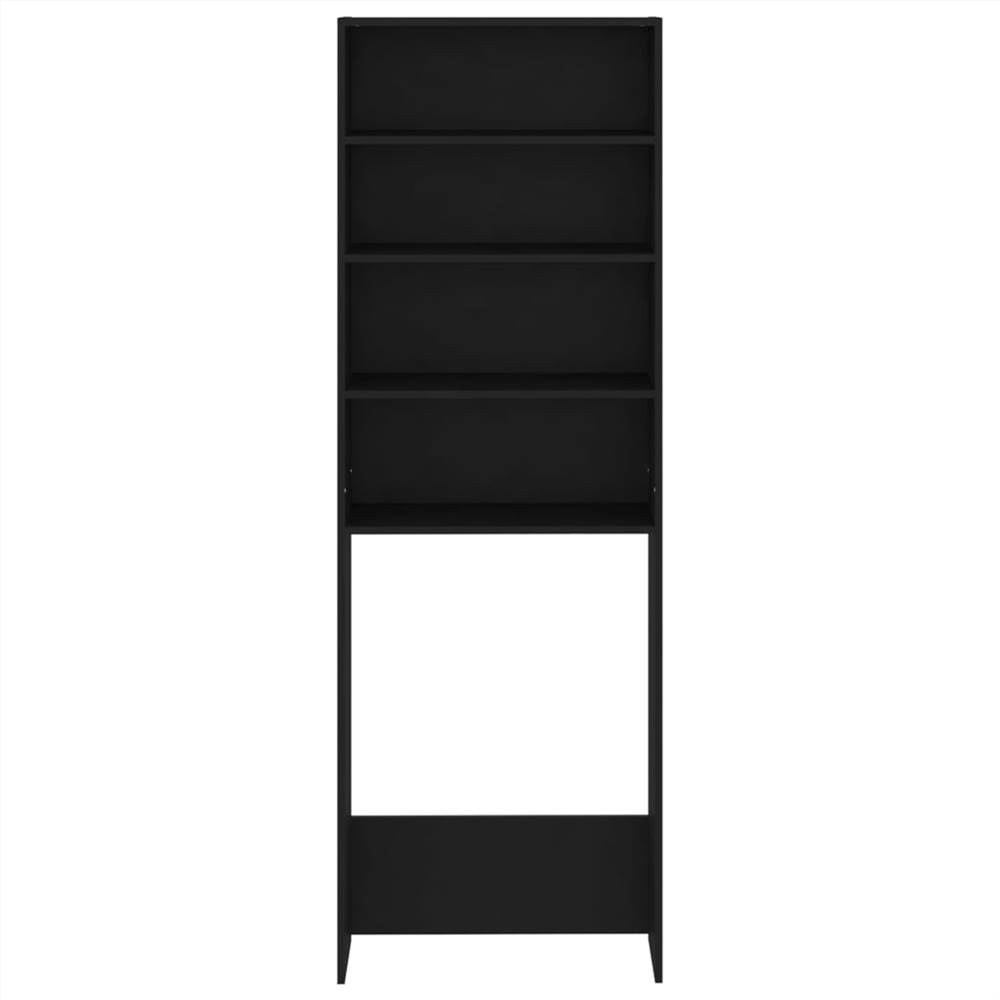 Washing Machine Cabinet Black 64x24x190 cm Washing Machine Cabinet Black 64x24x190 Cm -Room Washing Machine Cabinet Black 64x24x190 cm 486785 5