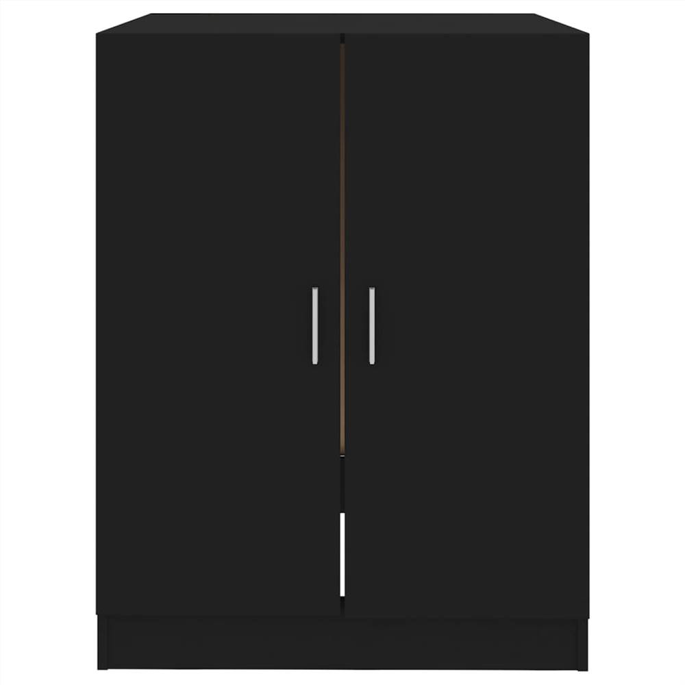Washing Machine Cabinet Black 71x71.5x91.5 cm Washing Machine Cabinet Black 71x71.5x91.5 Cm -Room Washing Machine Cabinet Black 71x71 5x91 5 cm 486800 4