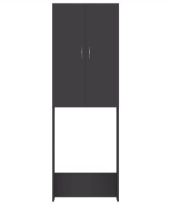 Washing Machine Cabinet Grey 64x25.5x190 Cm 7 Washing Machine Cabinet Grey 64x25.5x190 Cm -Room Washing Machine Cabinet Grey 64x25 5x190 cm 485334 5