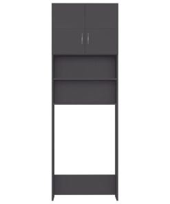 Washing Machine Cabinet Grey 64x25.5x190 Cm Chipboard -Room Washing Machine Cabinet Grey 64x25 5x190 cm Chipboard 427995 5