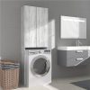 Washing Machine Cabinet Grey Sonoma 64x25.5x190 Cm