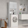 Washing Machine Cabinet High Gloss White 64x25.5x190 Cm Chipboard -Room Washing Machine Cabinet High Gloss White 64x25 5x190 cm Chipboard 428909 0