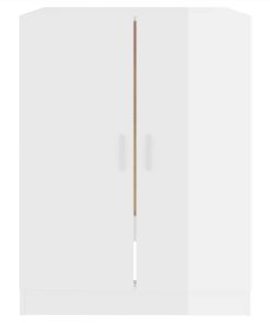 Washing Machine Cabinet High Gloss White 71x71.5x91.5 Cm -Room Washing Machine Cabinet High Gloss White 71x71 5x91 5 cm 486674 4