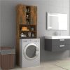 Washing Machine Cabinet Smoked Oak 64x25.5x190 Cm -Room Washing Machine Cabinet Smoked Oak 64x25 5x190 cm 513889 0