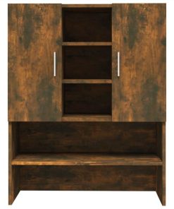 Washing Machine Cabinet Smoked Oak 70.5x25.5x90 Cm 7 Washing Machine Cabinet Smoked Oak 70.5x25.5x90 Cm -Room Washing Machine Cabinet Smoked Oak 70 5x25 5x90 cm 514651 5