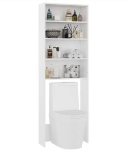 Washing Machine Cabinet White 64x24x190 Cm -Room Washing Machine Cabinet White 64x24x190 cm 486782 3