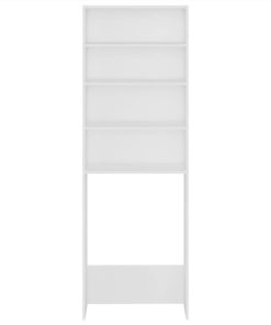 Washing Machine Cabinet White 64x24x190 Cm -Room Washing Machine Cabinet White 64x24x190 cm 486782 5