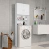 Washing Machine Cabinet White 64x25.5x190 Cm Chipboard 2 Washing Machine Cabinet White 64x25.5x190 Cm Chipboard -Room Washing Machine Cabinet White 64x25 5x190 cm Chipboard 428005 0
