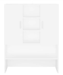 Washing Machine Cabinet White 70.5x25.5x90 Cm 6 Washing Machine Cabinet White 70.5x25.5x90 Cm -Room Washing Machine Cabinet White 70 5x25 5x90 cm 486724 4