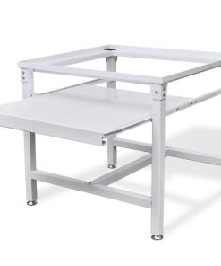 Washing Machine Pedestal With Pull-Out Shelf White