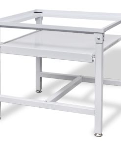 Washing Machine Pedestal With Pull-Out Shelf White 4 Washing Machine Pedestal With Pull-Out Shelf White -Room Washing Machine Pedestal with Pull Out Shelf White 428020 2