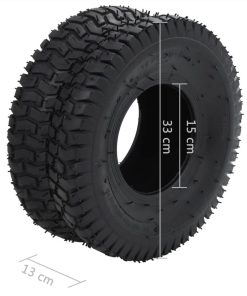 Wheelbarrow Tyres 2 Pcs 15x6.00-6 4PR Rubber -Room Wheelbarrow Tyres 2 pcs 15x6 00 6 4PR Rubber 441489 5