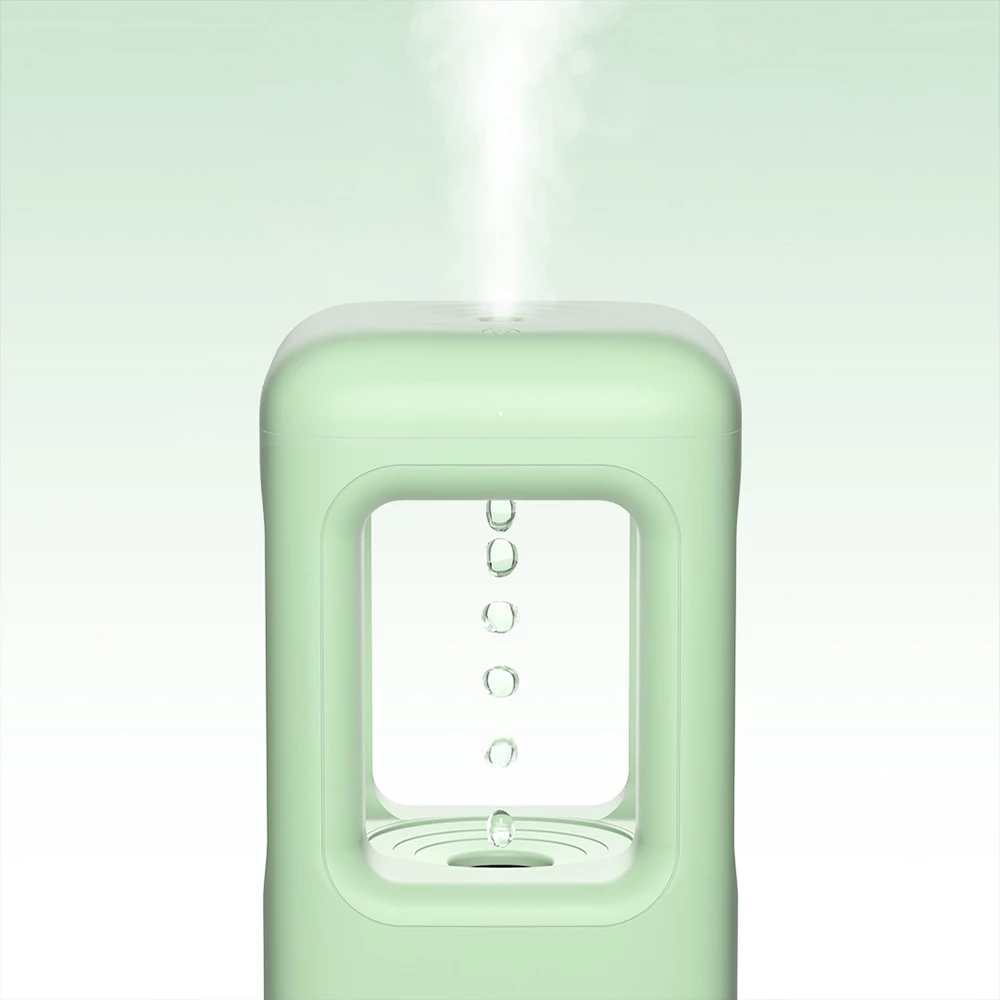 Winben Anti Gravity Levitating Water Drop Humidifier, Essential Oil Incense, 600ml Water Tank, Dual Humidification Mode, EU Plug - Green - Image 6